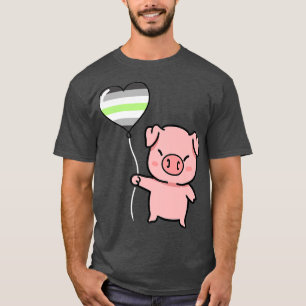 Pig Heart Balloon Agender Pride Premium T-Shirt
