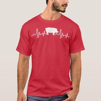 Pig Heartbeat Pig Owner Pig Lover Farmer  T-Shirt