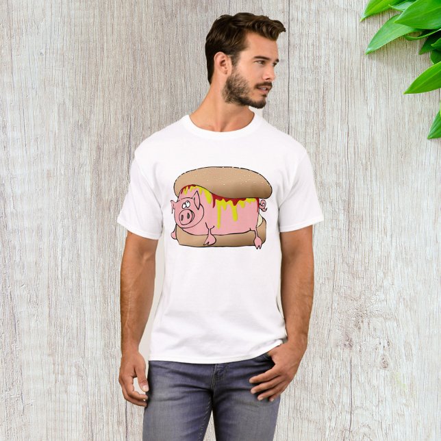 Pig Hot Dog T-Shirt (Creator Uploaded)