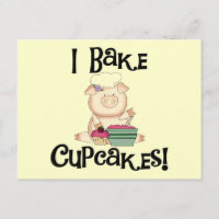 Pig I Bake Cupcakes Tshirts and Gifts
