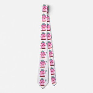 Pig in costume of viking   choose background colou tie