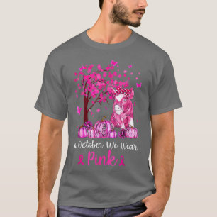 Pig In October We Wear Pink Breast Cancer Awarenes T-Shirt