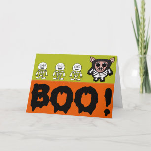 Pig in Skeleton Card