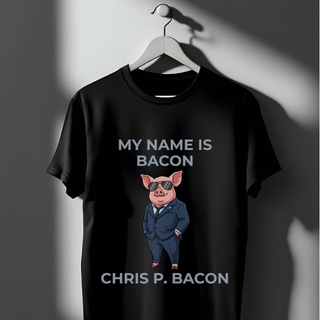  Pig in Suit Sunglasses Funny Pun  T-Shirt (Creator Uploaded)