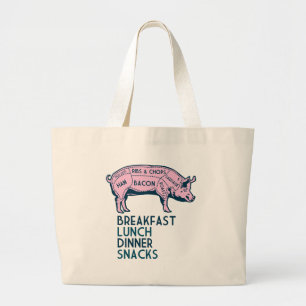 Pig, It's All Good! Large Tote Bag