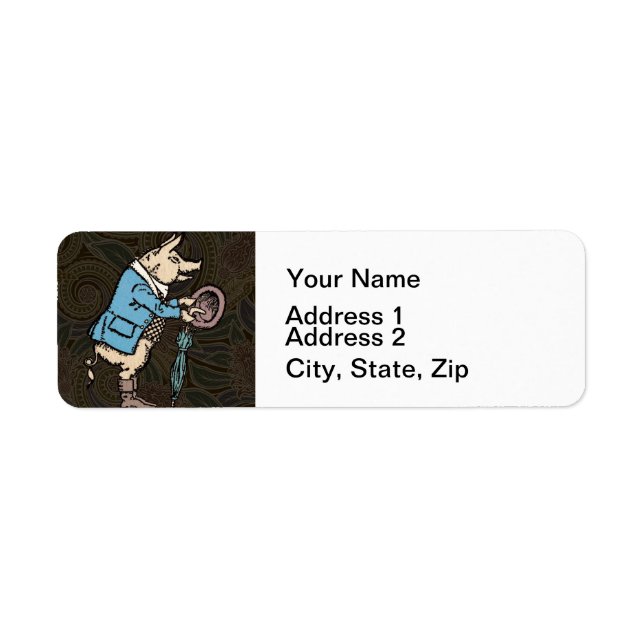 Pig Jacket Piggy Cute Formal Antique (Front)