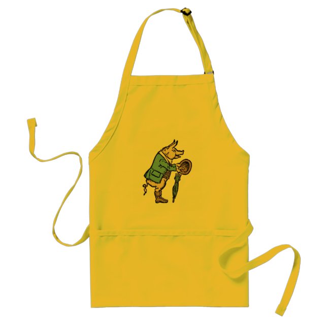 Pig Jacket Piggy Cute Formal Antique Standard Apron (Front)
