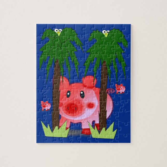 Pig Jigsaw Puzzle (Vertical)