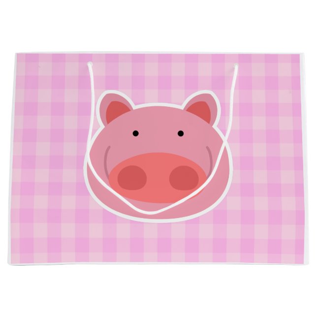 Pig Large Gift Bag (Front)
