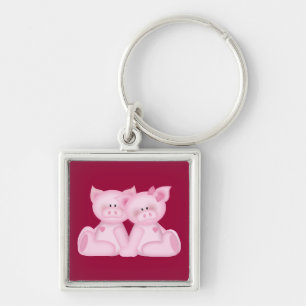 Pig Love Key Ring