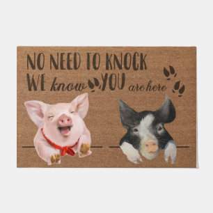 Pig Lover Doormat Gift, Funny Pig Indoor Mat