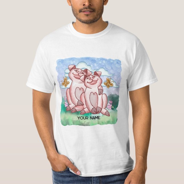 Pig Lovers   T-Shirt (Front)