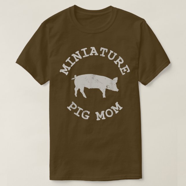 Pig Mum Mama Cute  T-Shirt (Design Front)