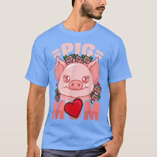 Pig Mum Mama Farmer  T-Shirt