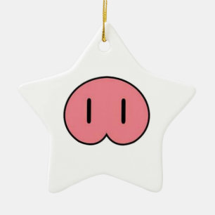 Pig Nose Ceramic Tree Decoration
