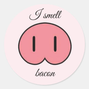 Pig Nose Classic Round Sticker