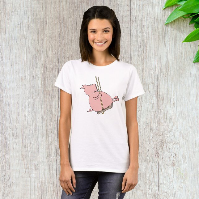 Pig On A Swing T-Shirt (Creator Uploaded)