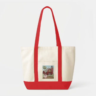 Pig on the Farm Tote Bag