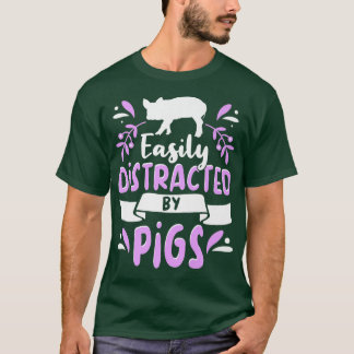 Pig Outfit For Cute Pig Lovers Apparel Women Girls T-Shirt