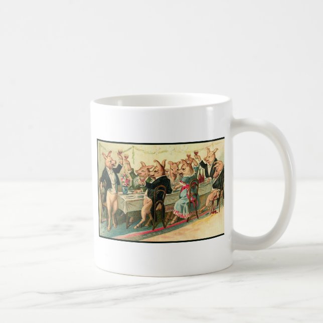Pig Party Coffee Mug (Right)