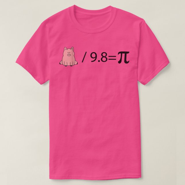 Pig Pi Quantum Mechanics Science Physicist  T-Shirt (Design Front)