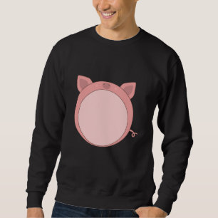Pig Piglet Piglet Pink Funny Spherical Sweatshirt