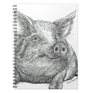 Pig Piglet Spiral Notebook