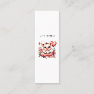 Pig Pilot Birthday Calling Card