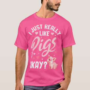 Pig Pork Piggy Piglet Boar Swine Hog Piglets Pink  T-Shirt