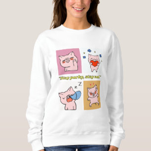 pig quote faces sweatshirt