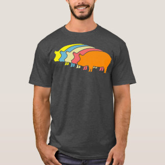 Pig Retro Pig Pigs Farm Premium4762  T-Shirt