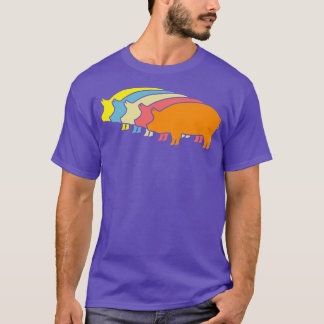 pig retro pig pigs farm Premium  T-Shirt