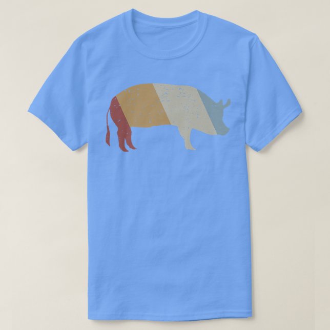 Pig Retro Style Vintage Premium  T-Shirt (Design Front)