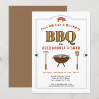Pig Roast BBQ Barbecue Birthday Party