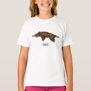 Pig roast / hog roast cartoon illustration T-Shirt
