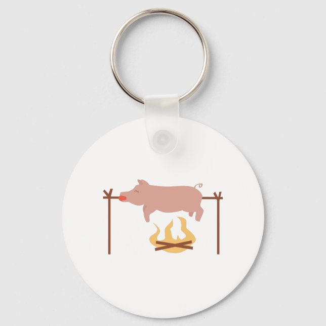 Pig Roast Key Ring (Front)