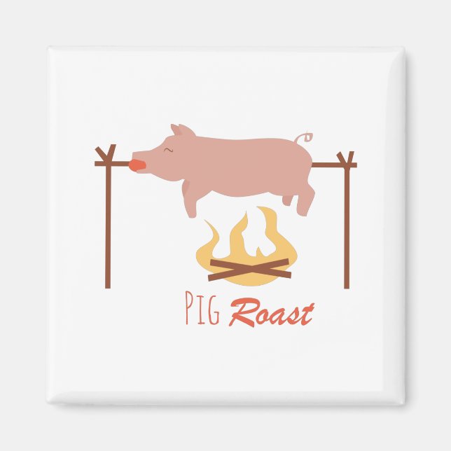 Pig Roast Magnet (Front)