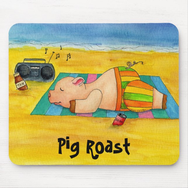 Pig Roast Mousepad (Front)