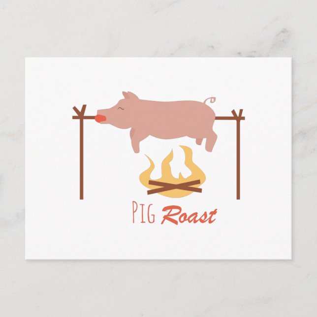 Pig Roast Postcard (Front)