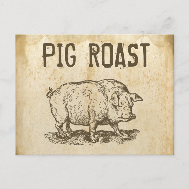 Pig Roast Postcard (Front)