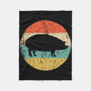 Pig Roast Retro Style Bbq Cookout Fleece Blanket