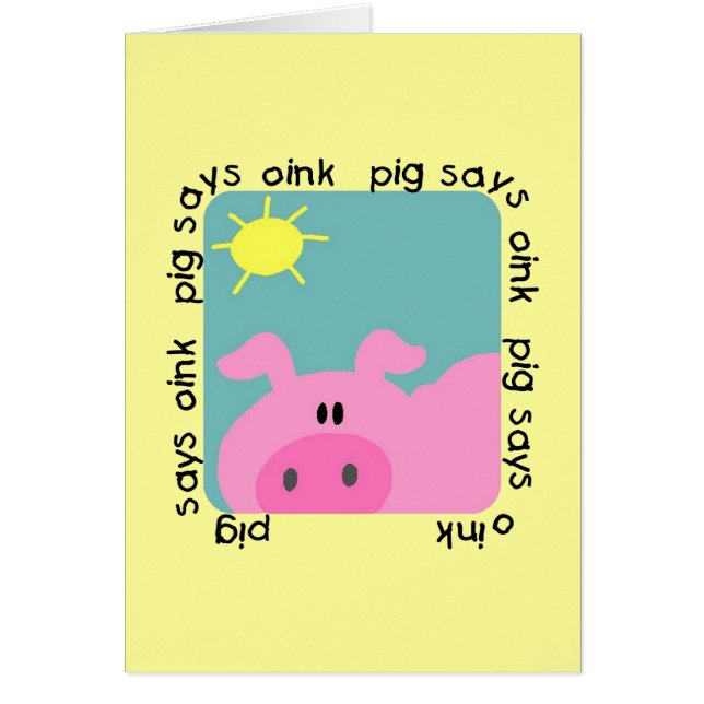 Pig Says Oink T-shirts and Gifts (Front)