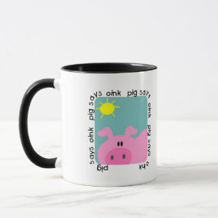 Pig Says Oink T-shirts and Gifts Mug