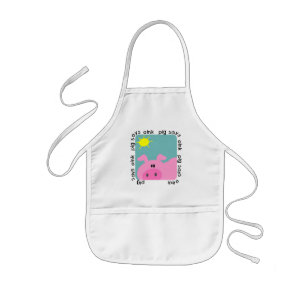 Pig Says Oink Tshirts and Gifts Kids Apron