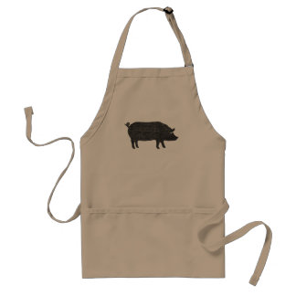 Pig Silhouette Standard Apron