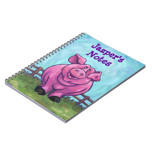 Pig Stationery Spiral Notebook