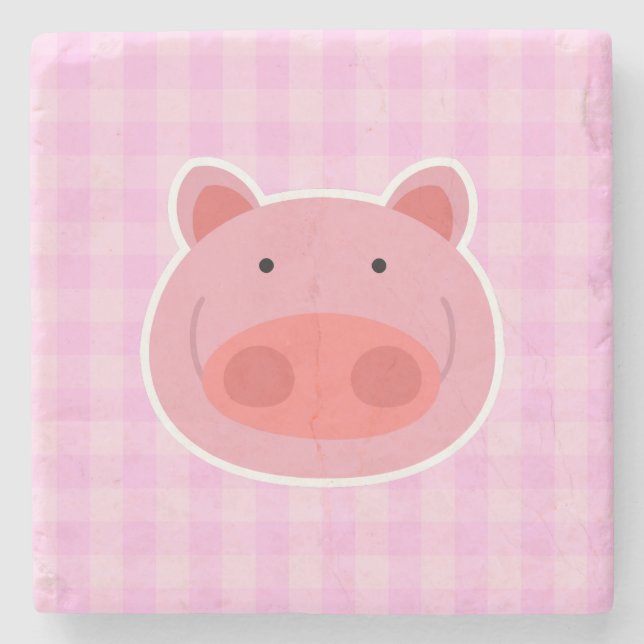 Pig Stone Coaster (Front)