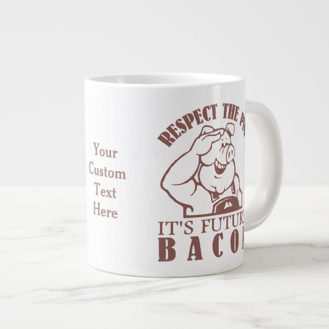 PIG TO BACON custom mugs (Front Right)