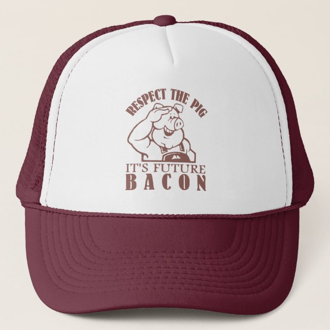 PIG TO BACON hat - choose colour (Front)
