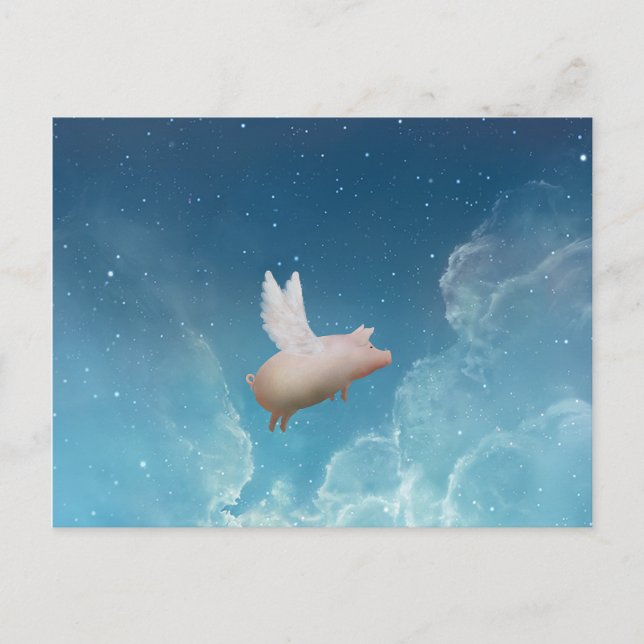 pig to the stars postcard (Front)